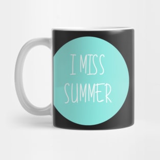 I Miss Summer VSCOGRL Visco Girl Sticker Teal Aqua Pastel Mug